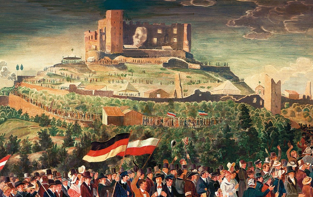 Hambacher Fest 1832, historische Lithografie